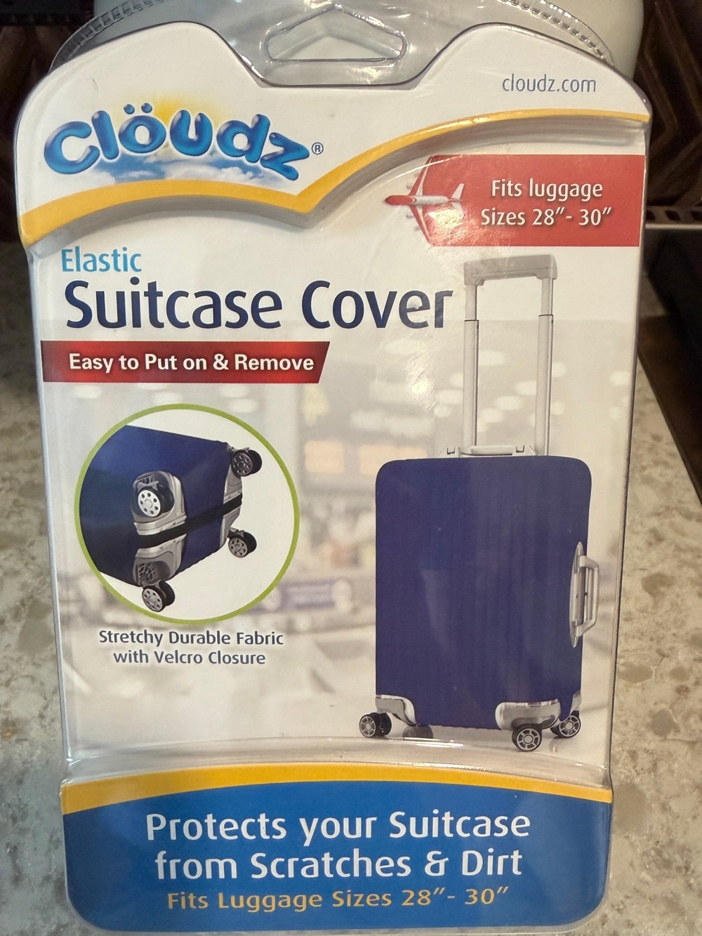 🆕 Clöudz Elastic Suitcase Cover in Blue - Fits 28"-30" Luggage - Sealed